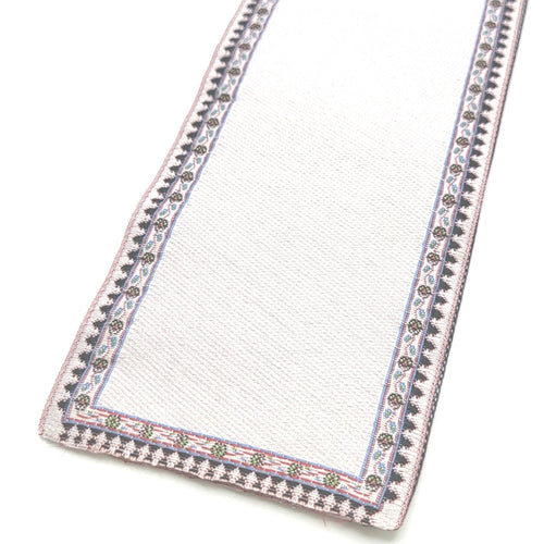 Off-White Woven Stairway Runner for a Dollhouse - 2.5" x 24" - 1/12 Scale Miniature