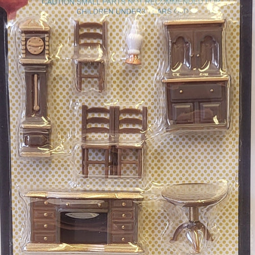1/48 (Quarter) Scale Dollhouse Furniture and Accessories Set for Dining Room