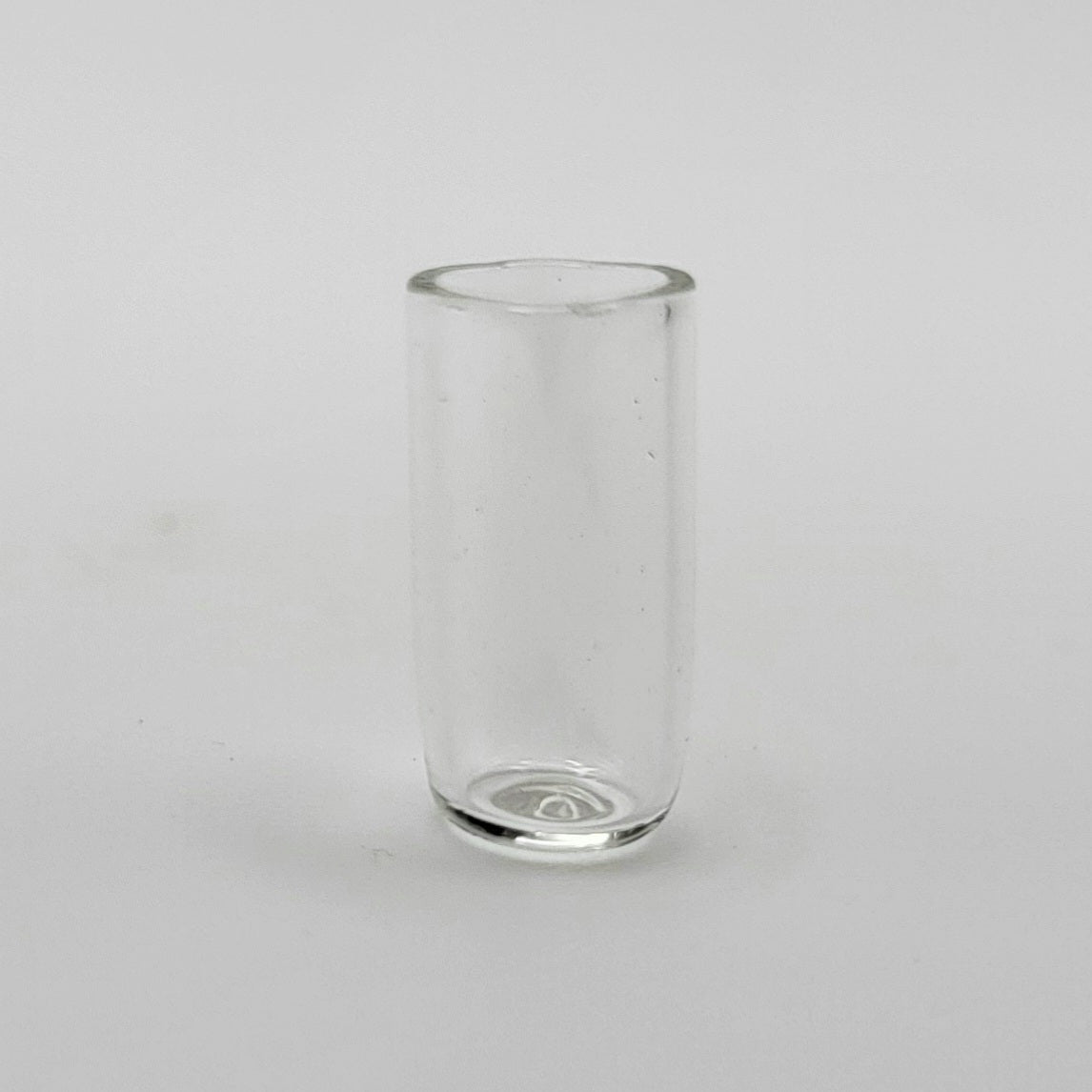 Tall Clear Plastic Drinking Glass - 1/12 Scale Dollhouse Miniature