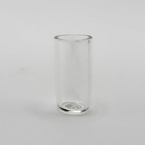 Tall Clear Plastic Drinking Glass - 1/12 Scale Dollhouse Miniature