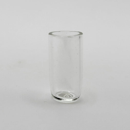 Tall Clear Plastic Drinking Glass - 1/12 Scale Dollhouse Miniature