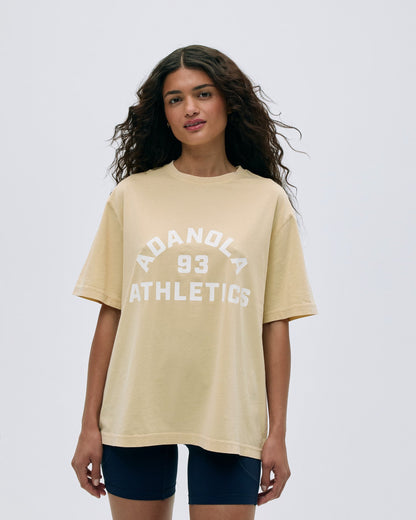 Campus Vintage Wash Lightweight T-shirt - Butter Yellow