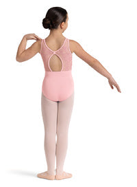 Embroidered Keyhole Tank Leotard - Select Size - Select Color