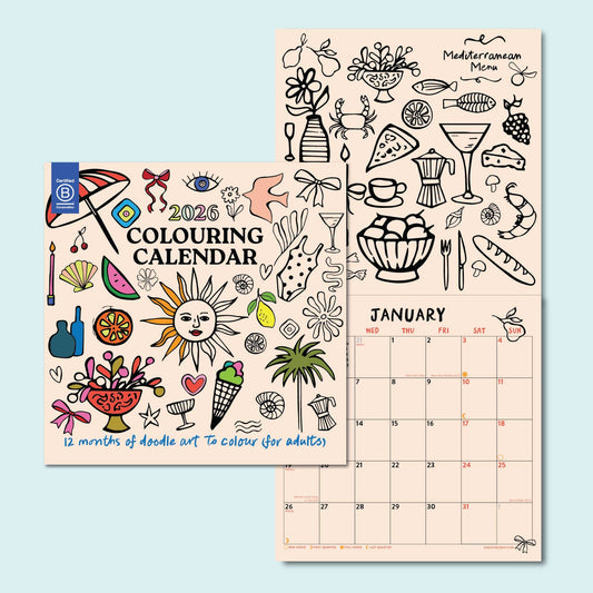 2026 Colouring In Calendar | Compact | Creative Arts
