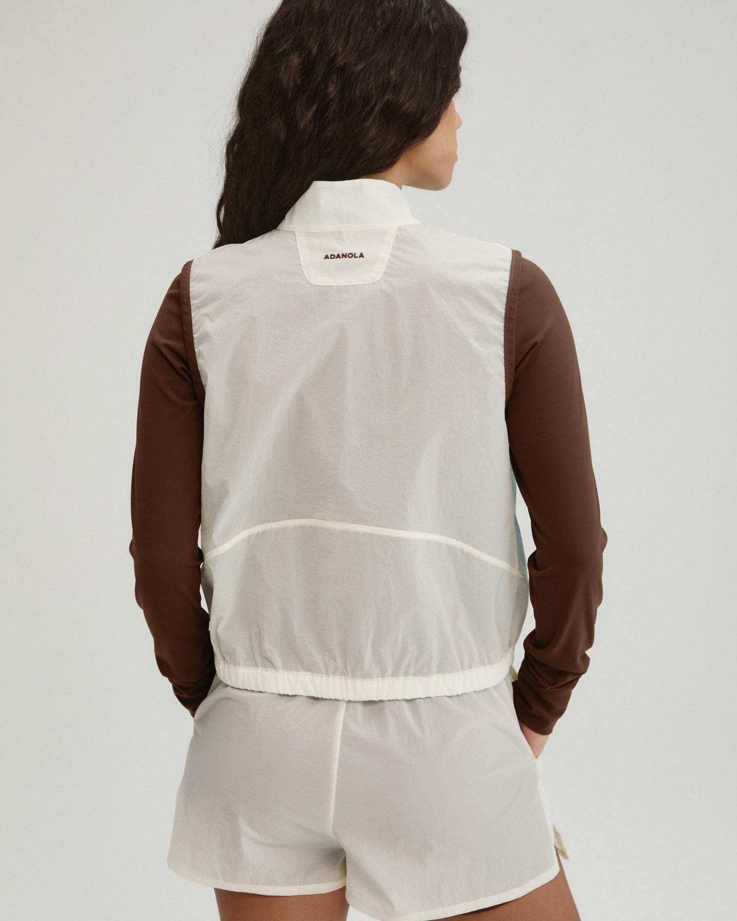 Lightweight Ripstop Gilet - Marshmallow White/Ocean Blue