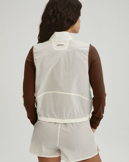 Lightweight Ripstop Gilet - Marshmallow White/Ocean Blue