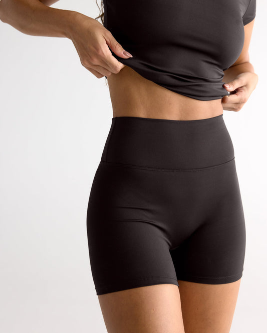 Ultimate Ultra Crop Shorts - Coffee Bean
