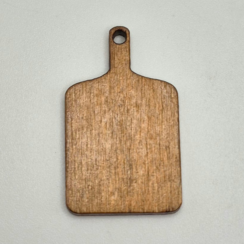 Cutting Board - Various Shapes - Walnut Finish - 1/12 Scale Dollhouse Miniature