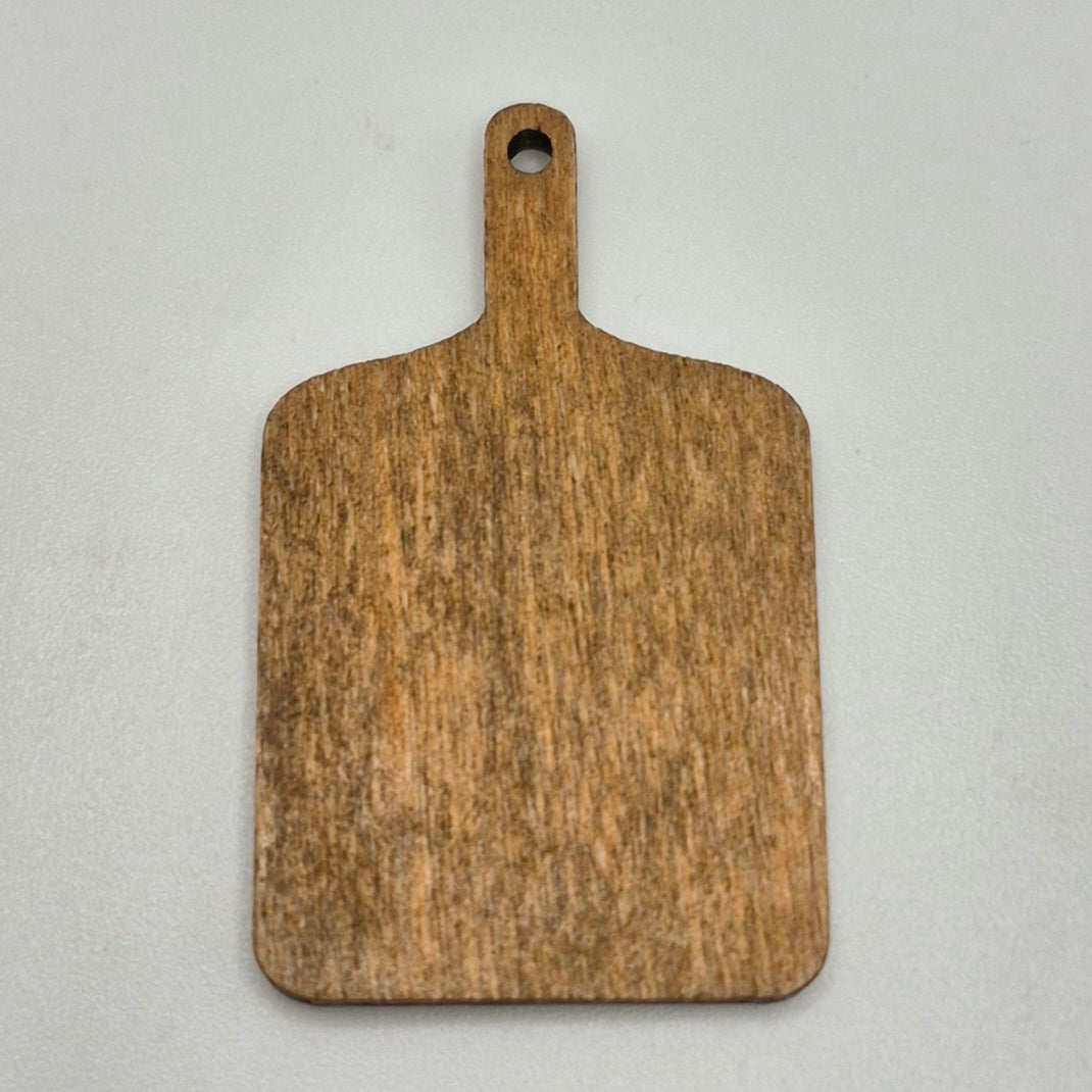 Cutting Board - Various Shapes - Walnut Finish - 1/12 Scale Dollhouse Miniature