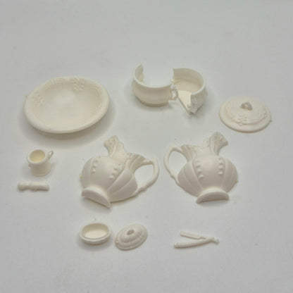 Chrysnbon 9-Piece Chamber Set - 1/12 Scale Dollhouse Miniature