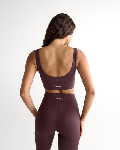 Ultimate V-Neck Bra - Mulberry Red