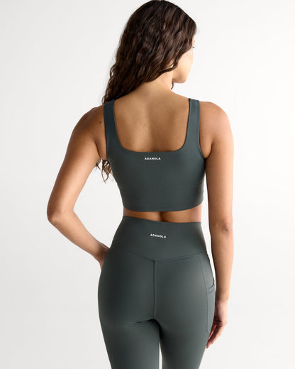 Ultimate Square Neck Bra - Sea Green