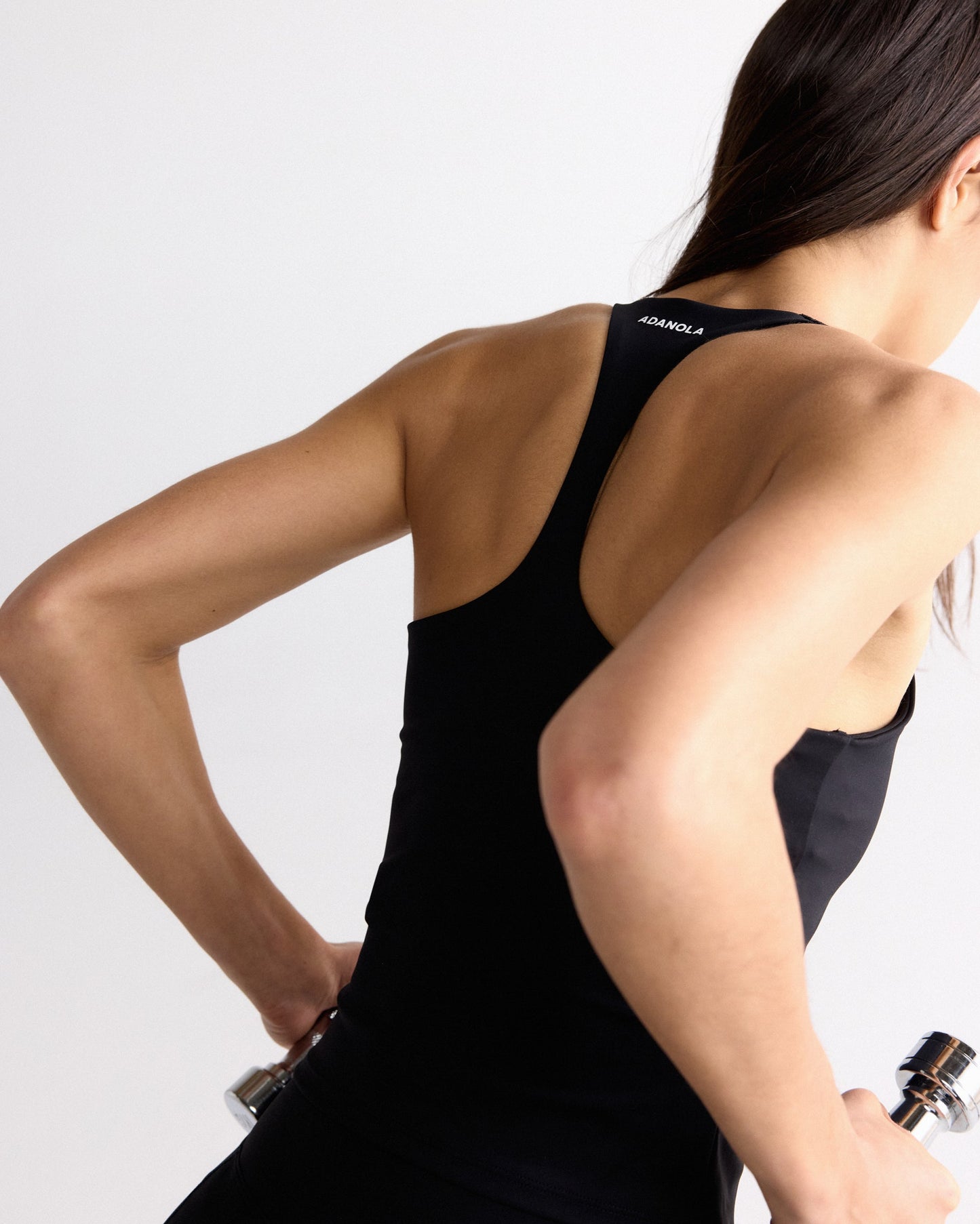 Ultimate Narrow Racer Back Tank - Black