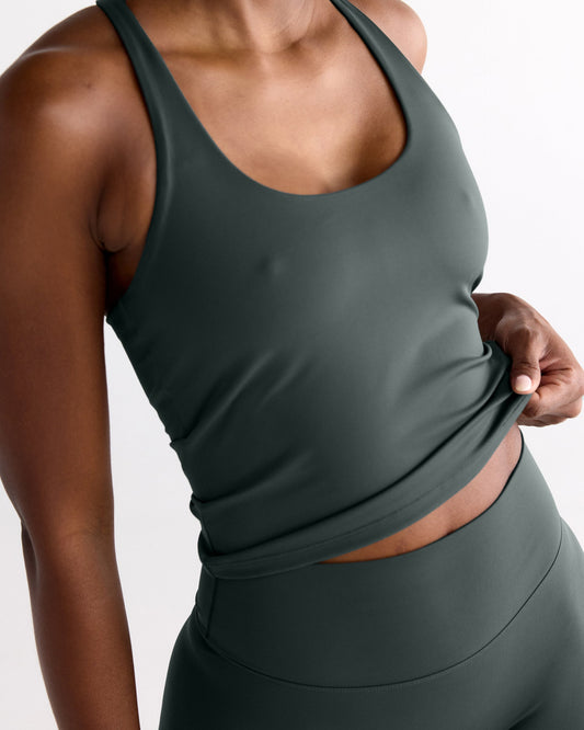 Ultimate Narrow Racer Back Tank - Sea Green