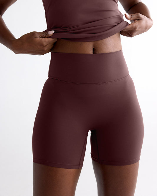 Ultimate Crop Shorts - Mulberry Red