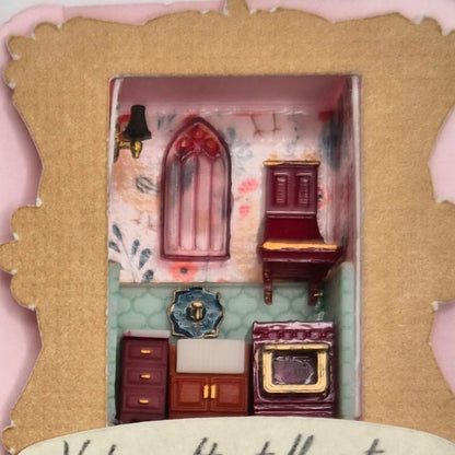 Painted Kitchen Stove & Sink - 3D Printed Kit - Ivette Orellana - 1/144 Scale Dollhouse Miniature