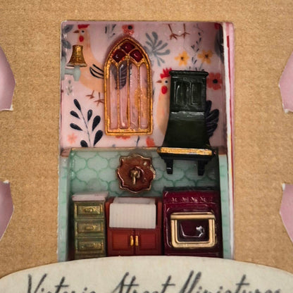 Painted Kitchen Stove & Sink - 3D Printed Kit - Ivette Orellana - 1/144 Scale Dollhouse Miniature