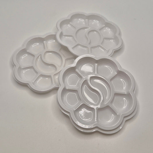 Disposable Small Plastic Paint Palette - Package of 10