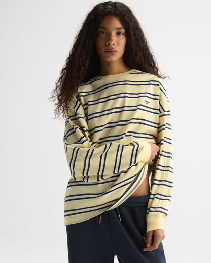 Stripe Long Sleeve T-shirt - Buttercream