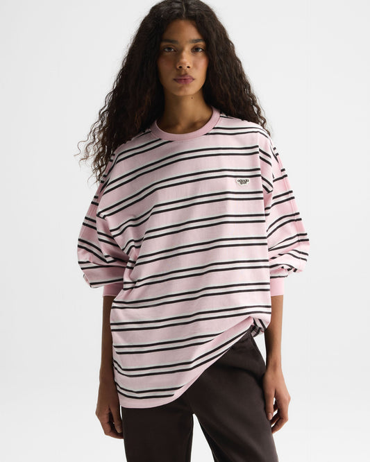 Stripe Long Sleeve T-shirt - Cloud Pink