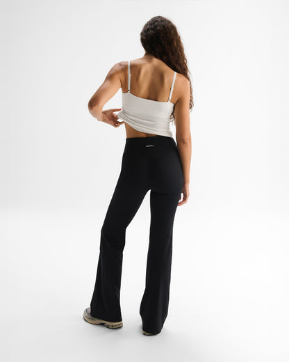 Flared Yoga Pants - Black