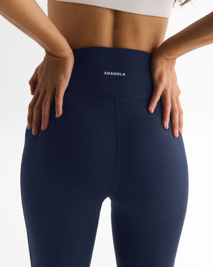 Flared Yoga Pants - Navy Blue