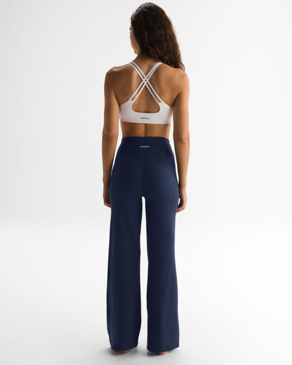 Wrap Yoga Pants - Navy Blue
