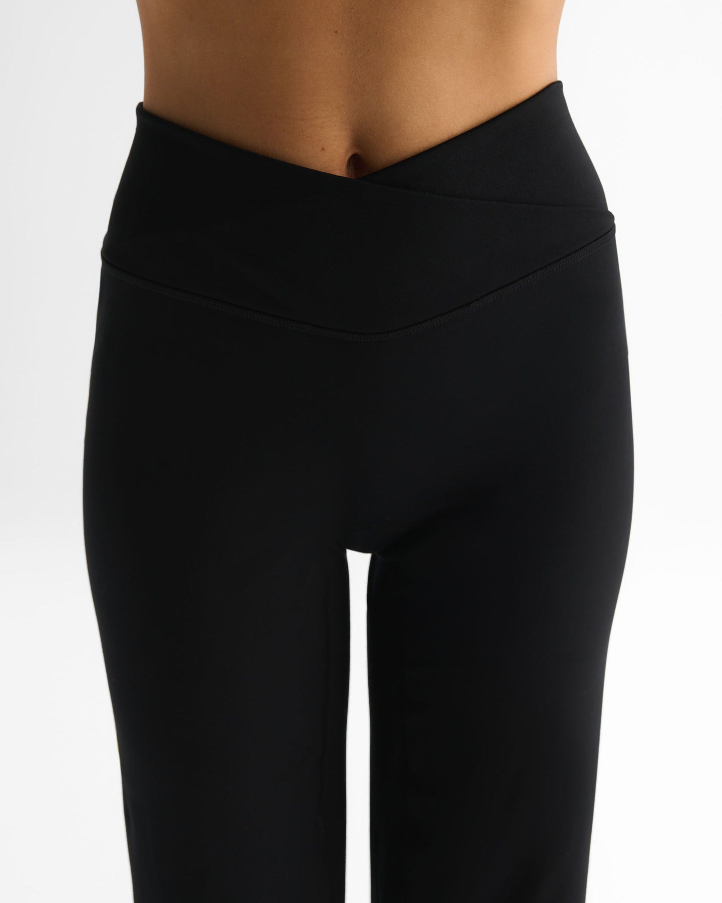 Wrap Yoga Pants - Black