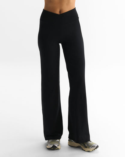 Wrap Yoga Pants - Black