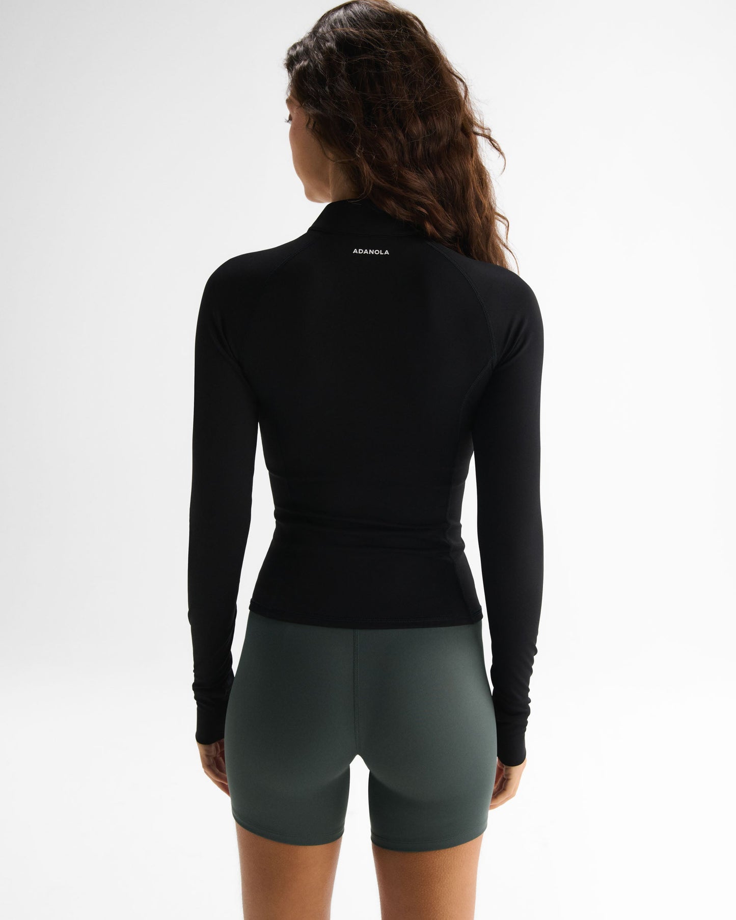 Ultimate Long Sleeve Zip Up Top - Black