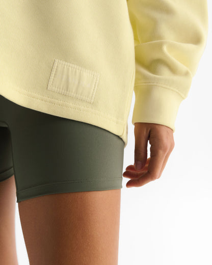 Varsity Oversized Rugby Sweatshirt - Buttercream