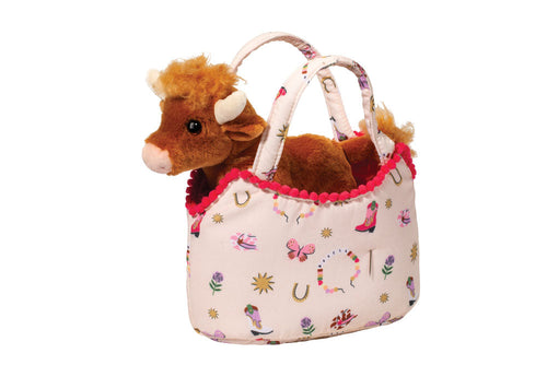 Bestie Westie Sassy Pet Sak w/Highland Cow