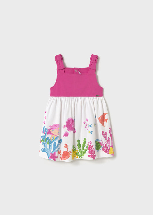 Fuchsia/White Sea Life Dress - Select Size