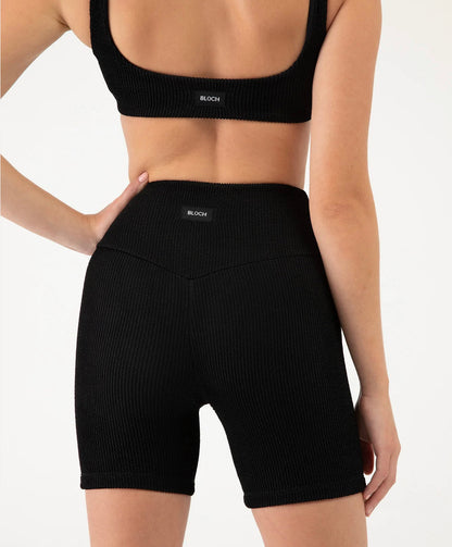 DBP222 - Ladies Graphite High Waisted 5â Biker Shorts - Select Size