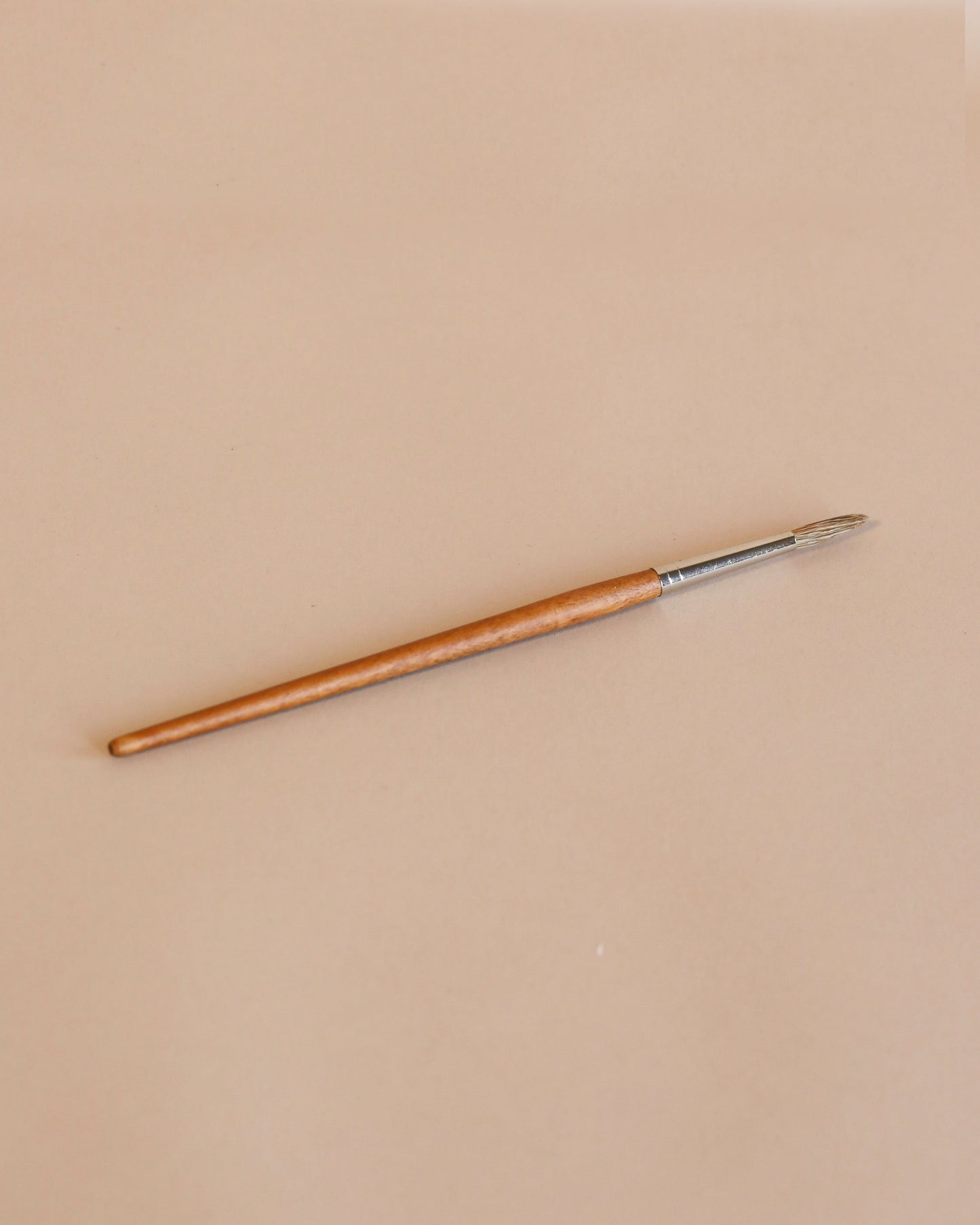 Cow Hair Paint Brush - Round Tip