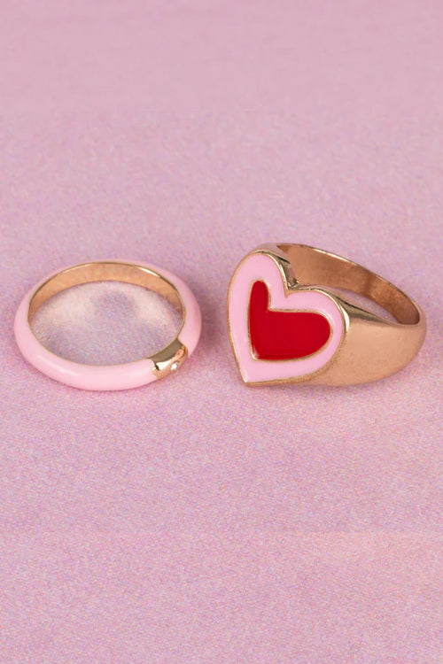 Boutique Chic Tickled Pink Rings