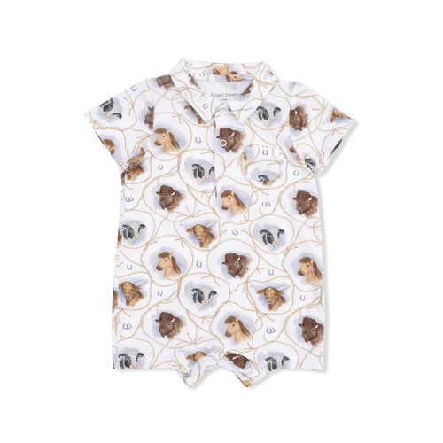 Farm Animals Rope Cameos Uni Polo Shortie
