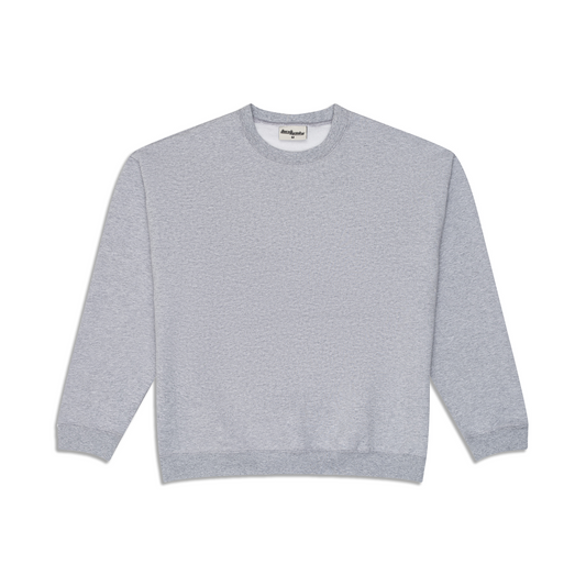 600 GSM 'Heather Grey' Fleece Crewneck