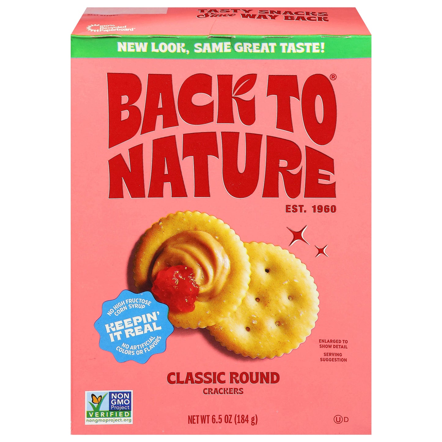 Back to Nature Classic Round Crackers 6.5 oz - 6 Pack