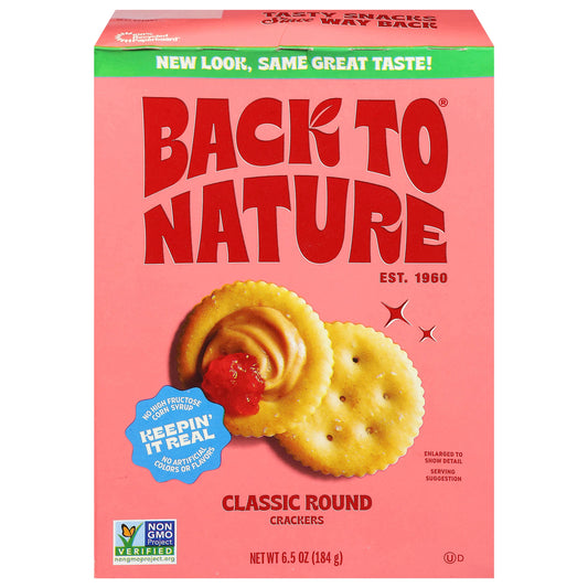 Back to Nature Classic Round Crackers 6.5 oz - 6 Pack