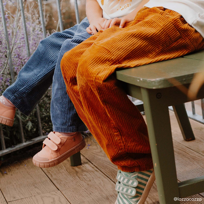 KIDLY by MORI Barrel Leg Cord Trouser