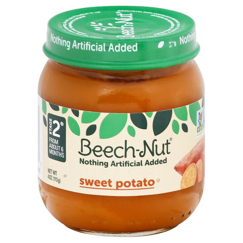 Beechnut Stage 2 Sweet Potato - 4 OZ 10 Pack
