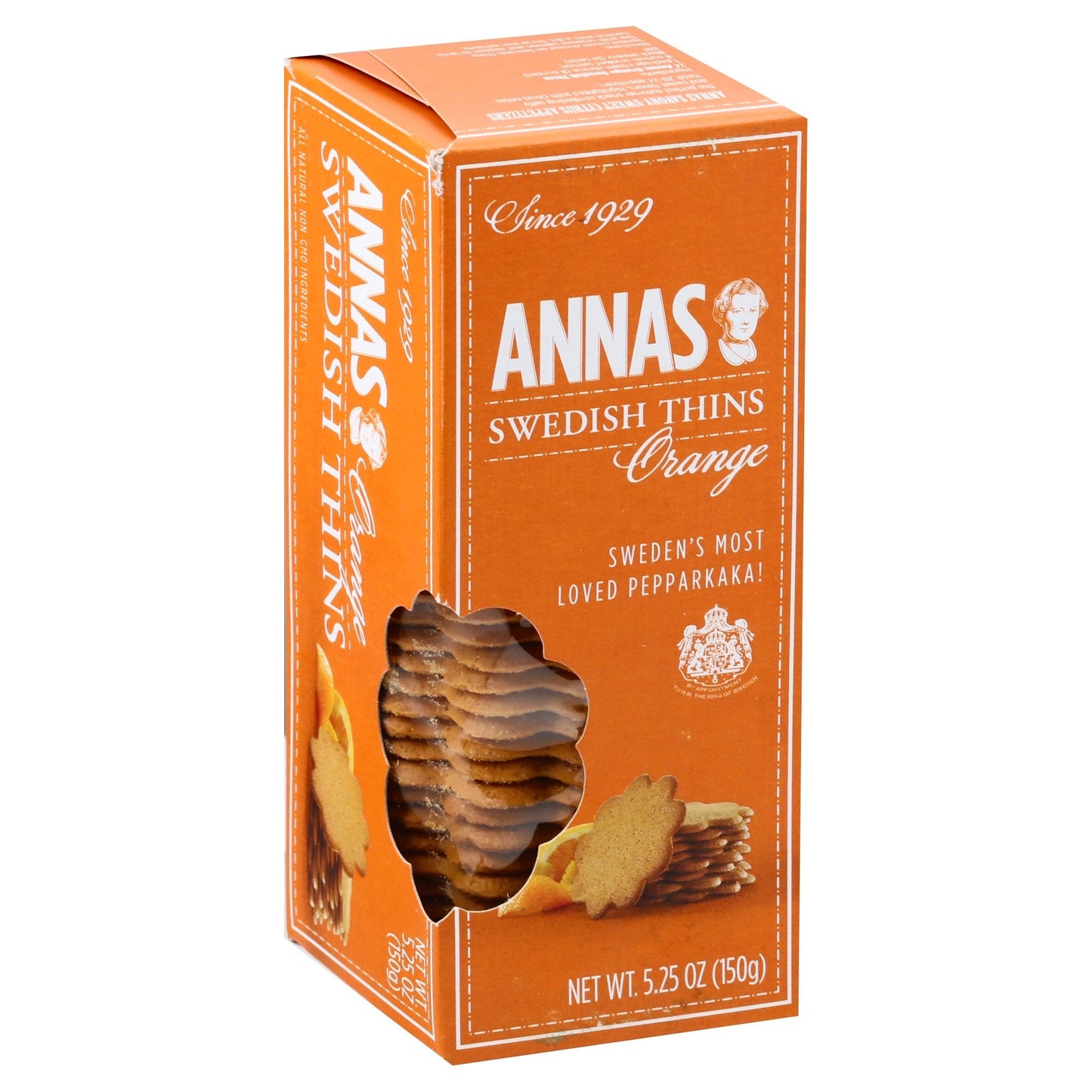 Anna's Orange Flavored Thins - 5.3 OZ 12 Pack