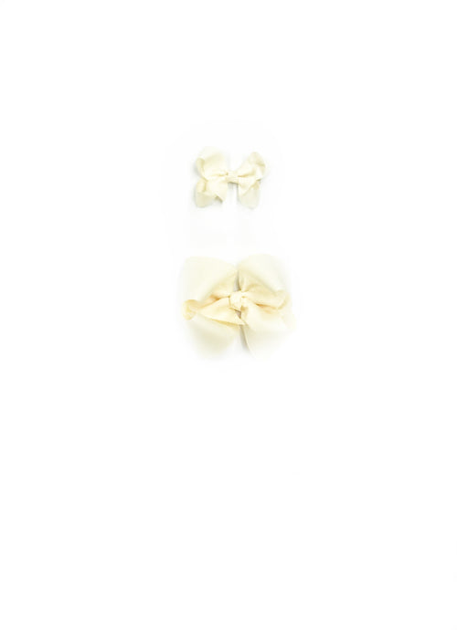 Cream Hair Bows - Choose Size (3â-8â)