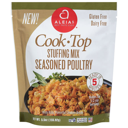 Aleia's Seasoned Poultry Stuffing Mix - 5.5 OZ 6 Pack