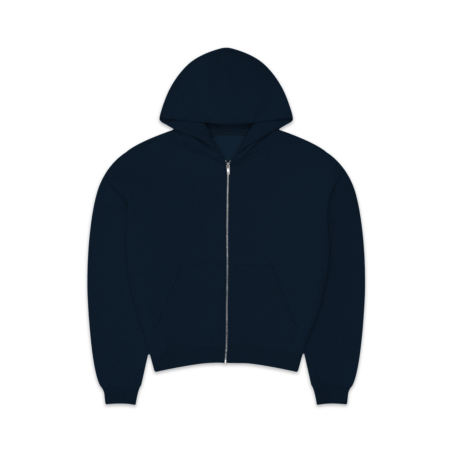 600 GSM 'Dark Navy' Zip-Up Hoodie