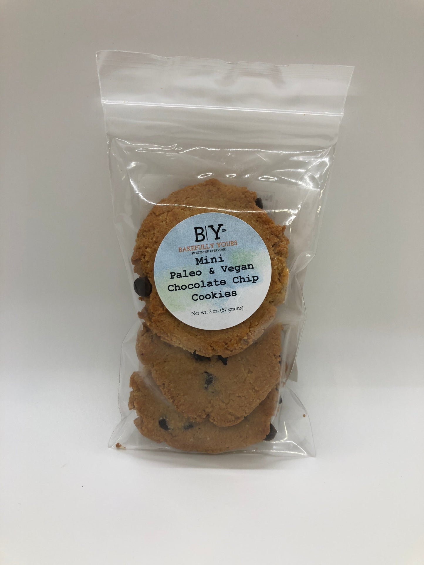 Bakefully Yours Mini Chocolate Chip Cookies 3pk - 2 OZ 12 Pack