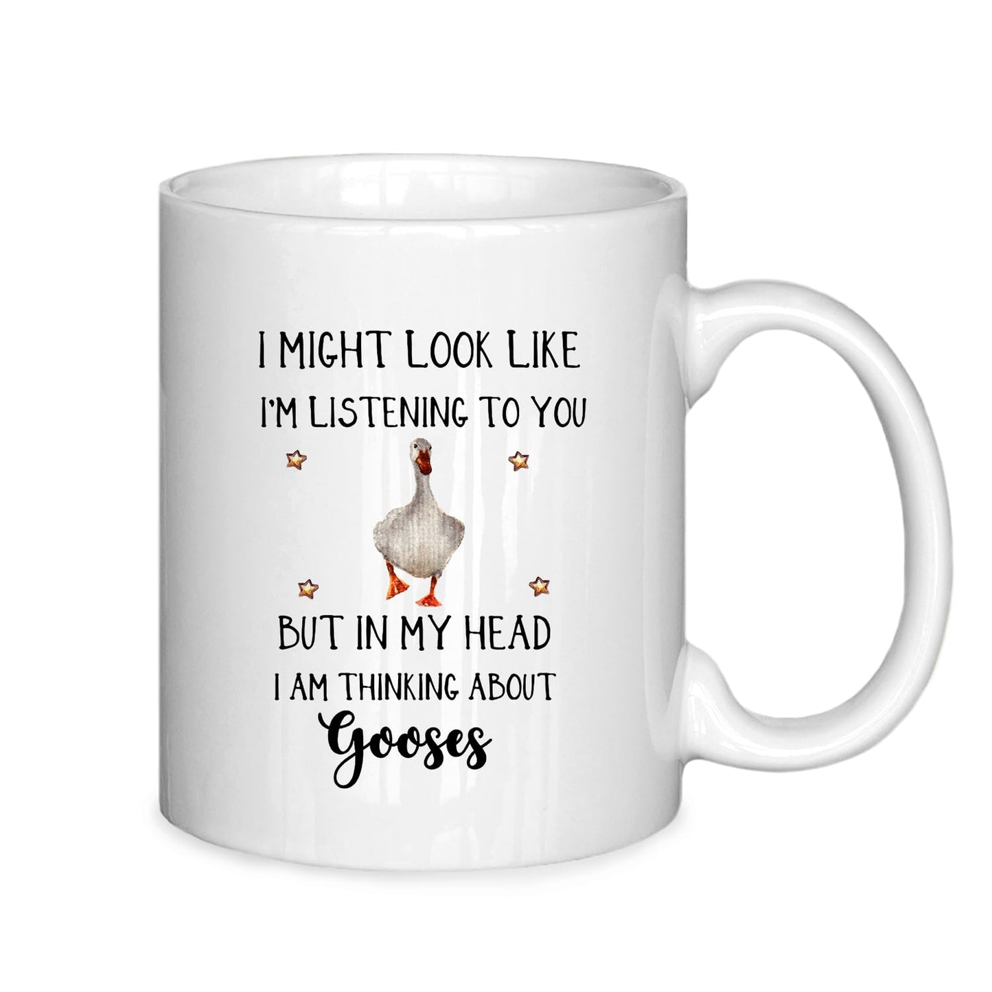ignytiger Goose Mugs Funny Goose Coffee Mug Goose Gifts Goose Gifts for Goose Lovers Funny Goose Gifts Farm Animal Goose Ceramic Coffee Mug 11 oz