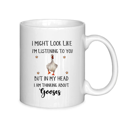 ignytiger Goose Mugs Funny Goose Coffee Mug Goose Gifts Goose Gifts for Goose Lovers Funny Goose Gifts Farm Animal Goose Ceramic Coffee Mug 11 oz