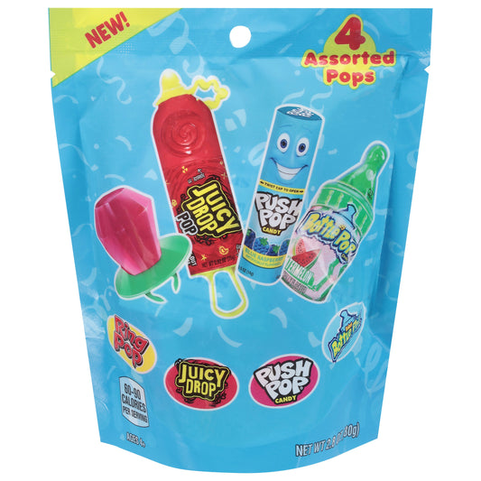 Bazooka Candy Brands Assorted Pops 4 ea - 7 Pack